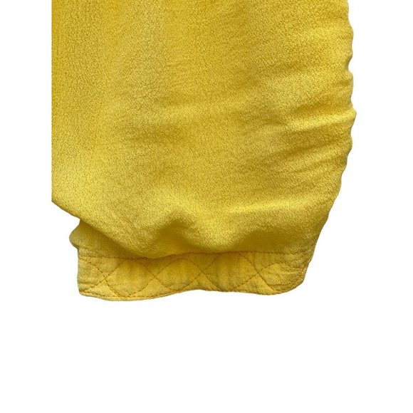 Vintage Women's Casual Harem Jogger Pants Yellow Tie Waist Baggy Fit - Picture 3 of 5